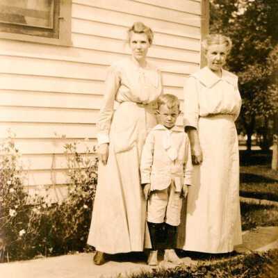 Possibly Ostina Hovet and Mrs. Christenson, Cooperstown, ND