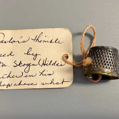 Taylor’s Thimble used by Mr. Skogen