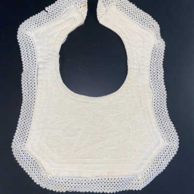 White Quilted Bib