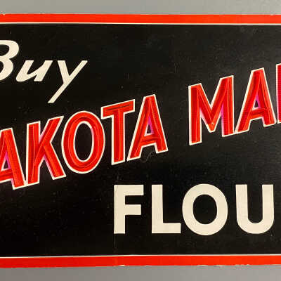 1950’s Easel-backed Dakota Maid Flour Sign