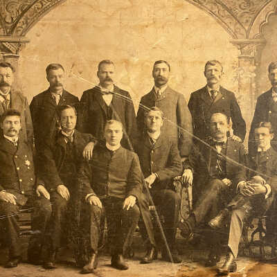 Unknown Group of Men (Card say Officials)