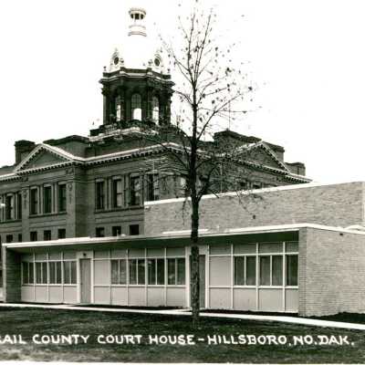 Traill County Courthouse with addition
