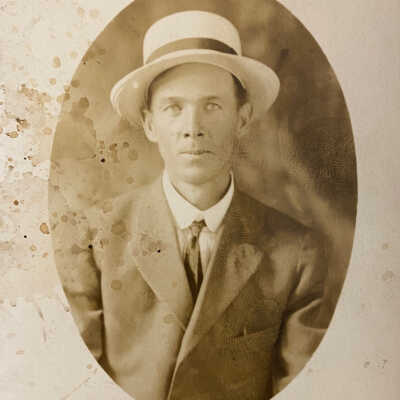 Postcard - Unknown man