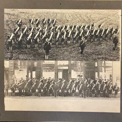Infantrymen in Uniform (two photos)