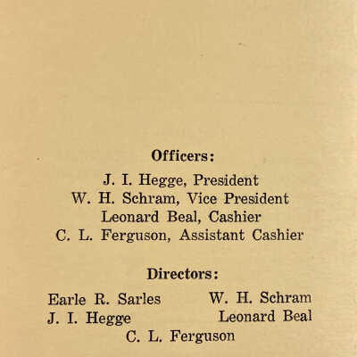 1941 Northwestern State Bank Statement of Condition