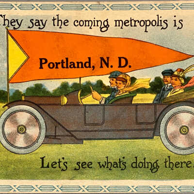 1914 Postcard to Peter Paulson, Portland, ND