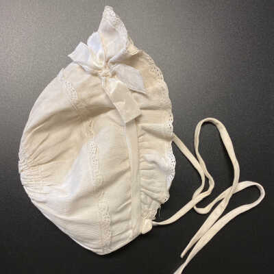 White Baby Bonnet