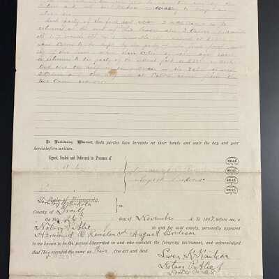 Farm Contract - November 26, 1887