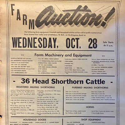 Auction Bill - John & Jerome Vettel