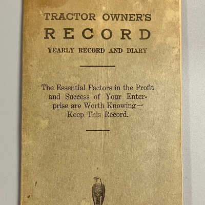 1920’s Tractor Owner’s Record