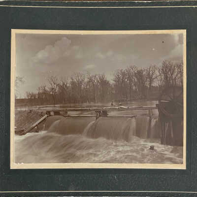 Dam on Goose River by Caledonia Mill
