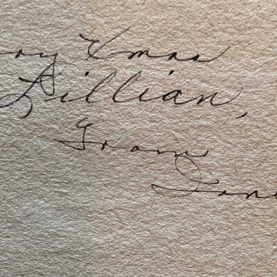 Campfire Girls at Twin Lake or The Quest of a Summer Vacation by Stella M. Frances - Inscription 