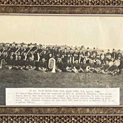 1921 Buxton High School Band at ND State Fair, Grand Forks