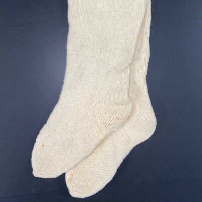 Child’s Cream Color Wool Stockings
