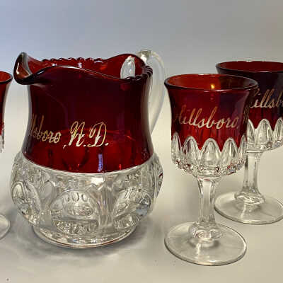 Hillsboro Pitcher and Wine Glasses
