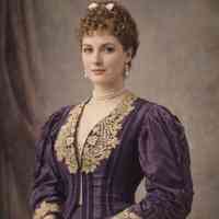 Purple Silk Evening Bodice with Ecru Lace Appliqué - Image 7
