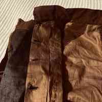 Woman's Brown Wool and Velvet Bodice (Six-Button Front) - Image 7