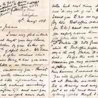 Family Letter Discussing Post Office Orders and Family News