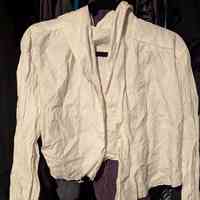 Edwardian White Cotton Shirtwaist Blouse