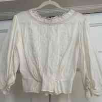Lingerie Blouse (White Lawn Blouse with Lace Trim) - Image 2