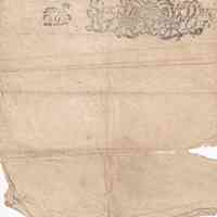 French Fiscal Document Fragment with Royal Revenue Stamp - Image 2