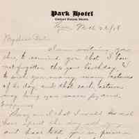 1908.3.26 - Park Hotel, Great Falls, Montana