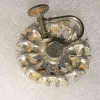 Late Art Deco Rhinestone Cluster Earring (single) with Screw-Back Finding - Image 2