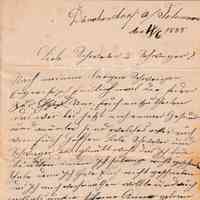 Family Letter from Dönkendorf near Fehmarn – June 4, 1888