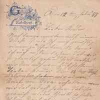Illustrated Family Letter from Kabelhorst to Eutin – January 14, 1889