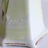 Hand-Painted Nippon Porcelain Hat Pin Holder with Violet Decoration - Image 3
