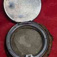 Victorian Repoussé Metal Coin Purse with Cherub Medallion - Image 2