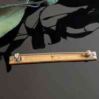 Engraved Gold-Filled Bar Brooch - Image 2