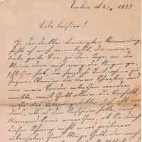 Family Letter from Dorothea Schau in Eutin, Germany