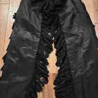 Late Victorian Black Beaded Mourning Capelet (Shoulder Cape) - Image 7