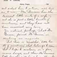 1909.2.15 Letter from The Melwyn Hotel, Astoria, Oregon – Business & Personal Correspondence - Image 6
