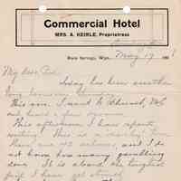 1908.5.17 - Commercial Hotel, Rock Springs, Wyoming
