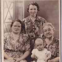 Four-Generation Family Portrait with Infant