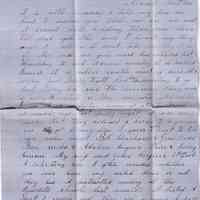 Gold Rush Era Letter from Mary A. Dieken to Joseph Dieken – March 18, 1855
