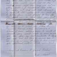 Gold Rush Era Letter from Mary A. Dieken to Joseph Dieken – March 18, 1855 - Image 2