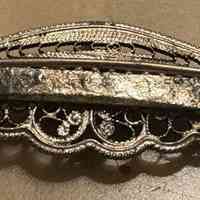 Victorian Filigree Coral Brooch - Image 2