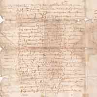 Early French Administrative Manuscript Letter (Fragmentary) - Image 2