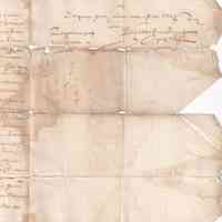 Early French Administrative Manuscript Letter (Fragmentary) - Image 3
