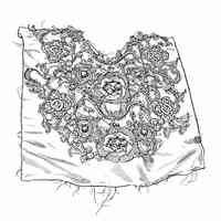 Textile Fragment – Beaded Appliqué Bodice Panel - Image 3