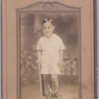 Young Boy with Toy Baseball Bat — Spangler Studio Portrait