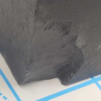 Bottom corner broken