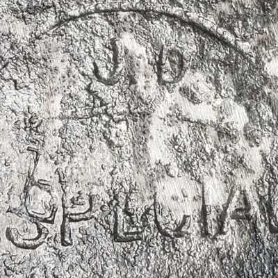 On side of die