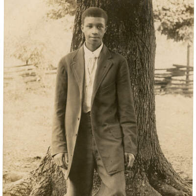 Man in Front of Tree