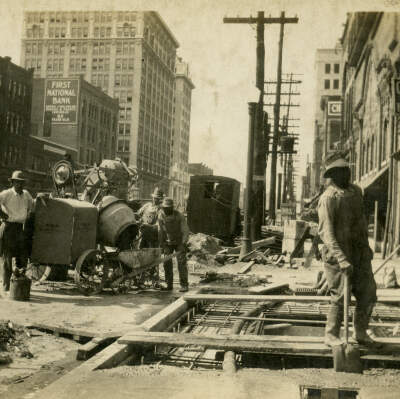 Photograph, Terrell Electric Company Work on Broad Street