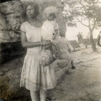 Woman & Baby at Umbrella Rock
