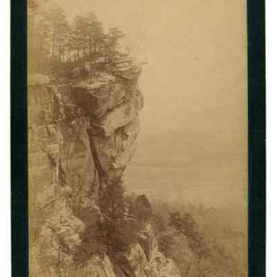 2022.057.065: Black and white photograph of the Chickamauga Bluff